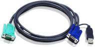 Kabllo KVM ATEN USB, 12m, e zezë