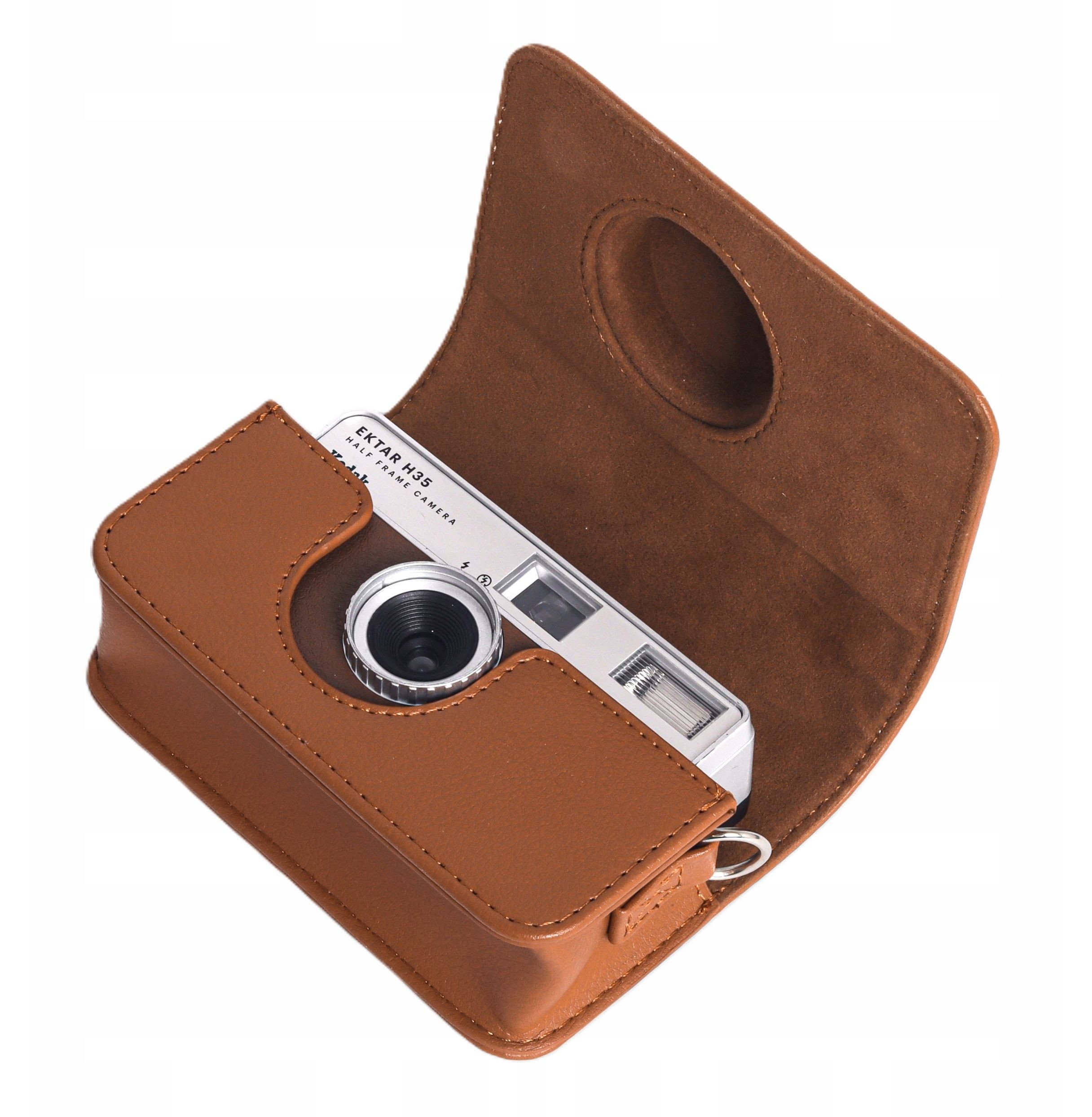 Këllf kamerë Love Instant, për Kodak Ektar H35 H35N Ultra F9, eco leather, kafe