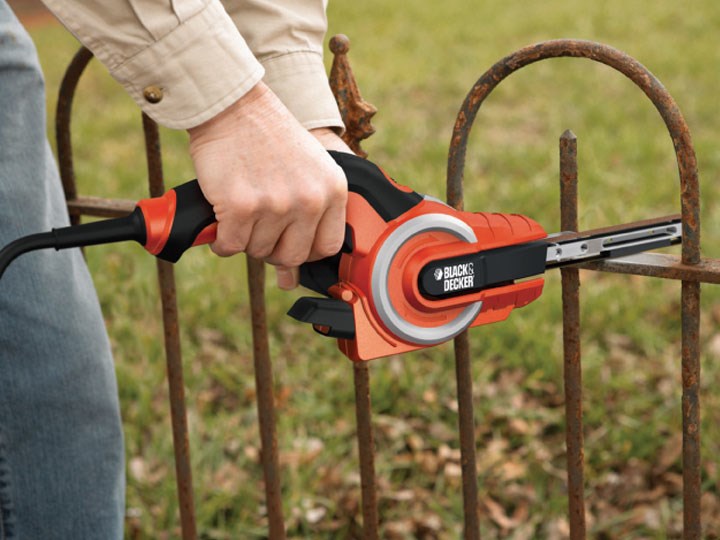 Lëmues me shirit Black & Decker KA902EK, 13mm, elektrik, portokalli