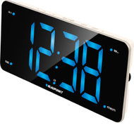 Radio alarm Blaupunkt CR15WH, FM, portë USB, e bardhë