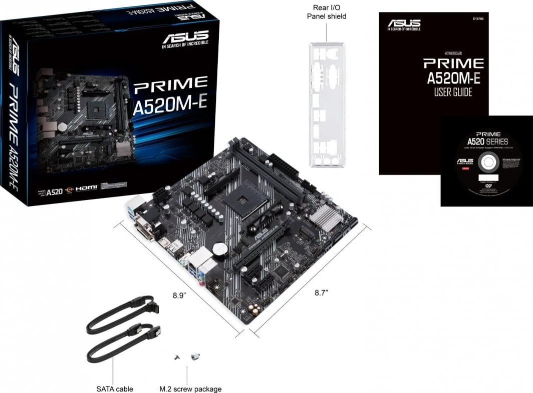 Pllakë amë Asus Prime A520M-E/CSM