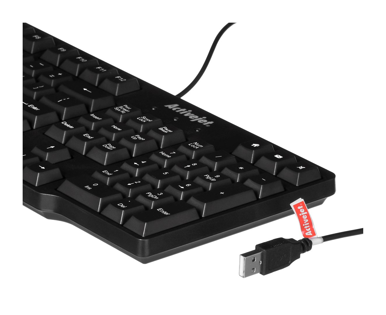 Tastierë Activejet K-3021, USB, e zezë