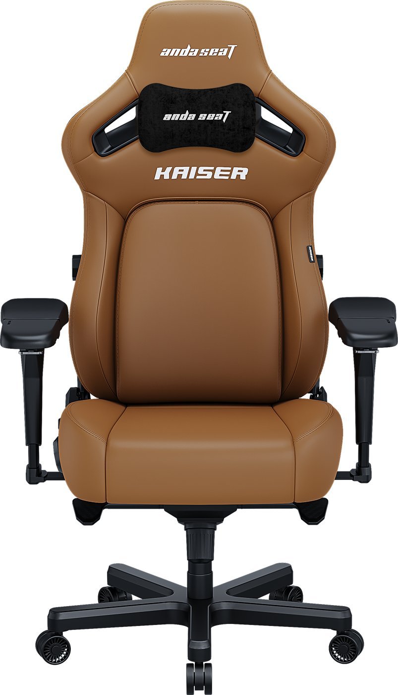 Karrige gaming AndaSeat Kaiser 4 Series L, lëkurë premium, mbështetje mesit, kafe Bentley