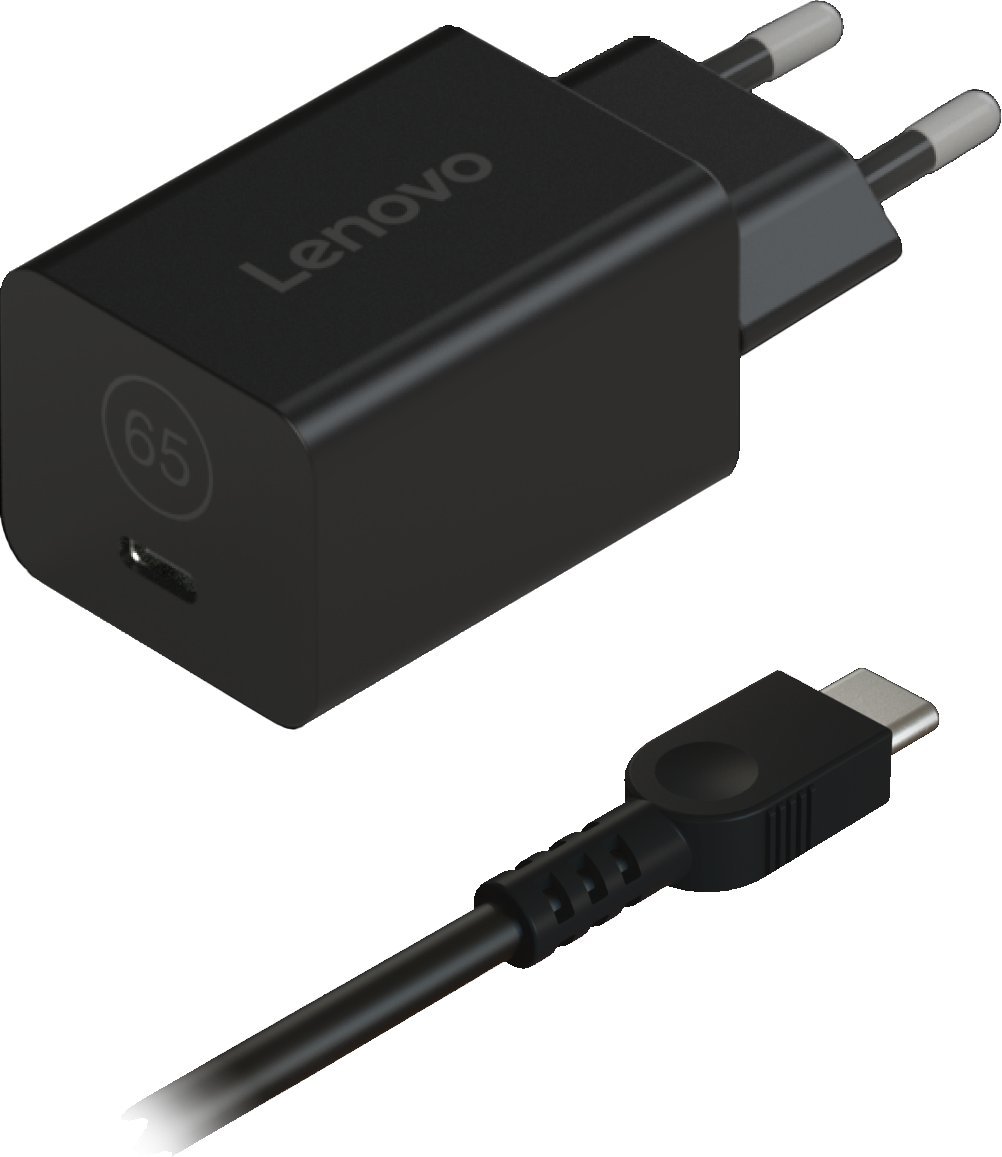 Adapter karikues Lenovo GaN Nano 65W, USB C, 1.8m, i zi