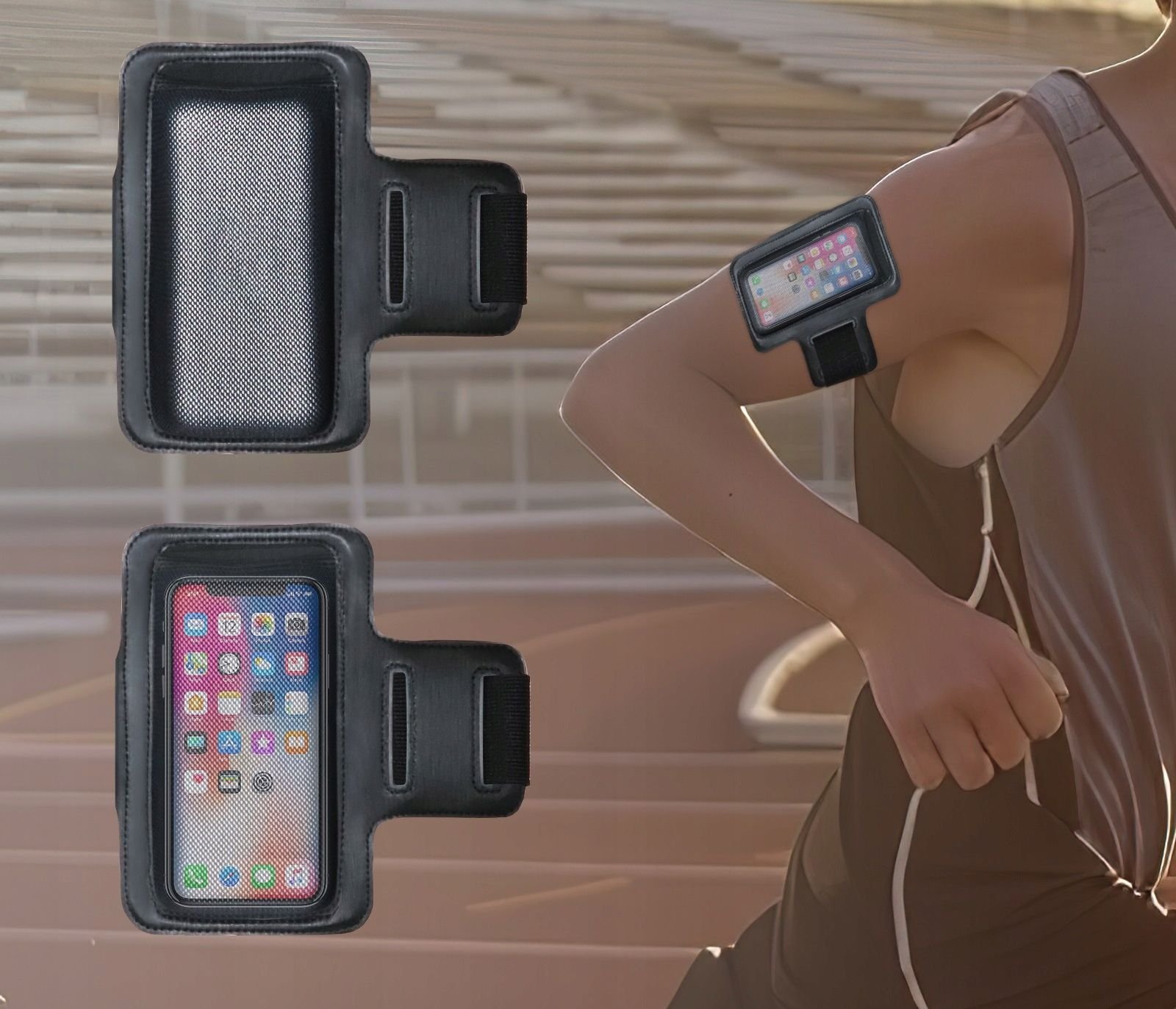 Rrip krahu JYS JYS-APP003 për bateri Apple Vision Pro, neopren, i zi