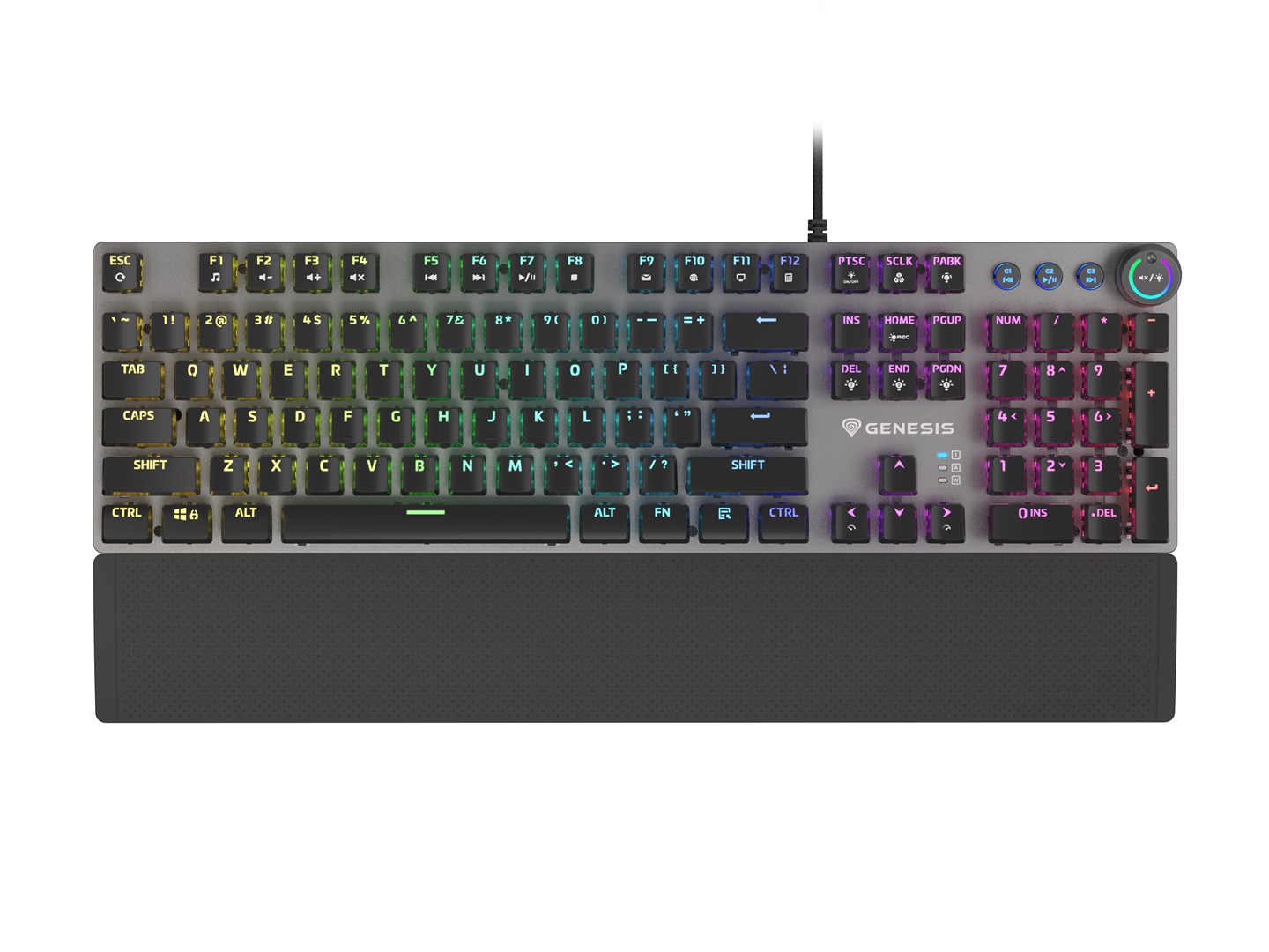 Tastierë Genesis Thor 400 RGB, Kailh Red, USB, e zezë