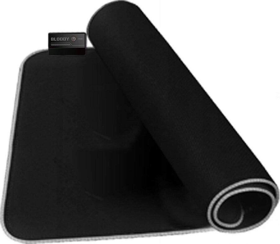 Mousepad lojërash A4tech Bloody MP-35N, RGB, madhësi e madhe, i zi