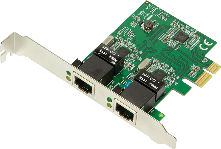 Kartë rrjeti e brendshme LogiLink PC0075, 2-Port Gigabit LAN PCIe