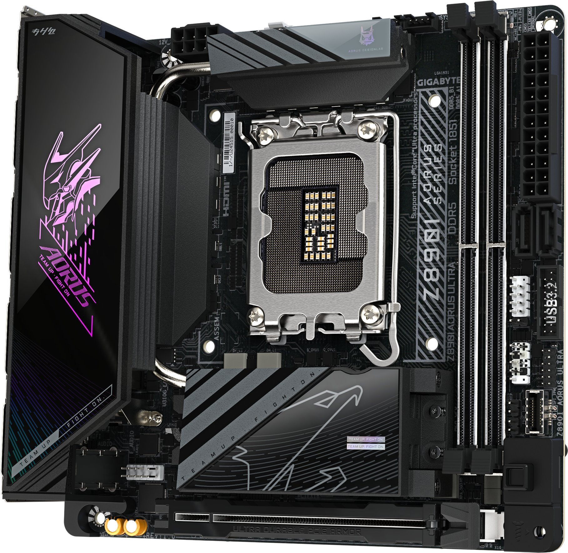 Pllakë amë Gigabyte Z890I Aorus Ultra, DDR5 8800MHz, PCIe 5.0, e zezë