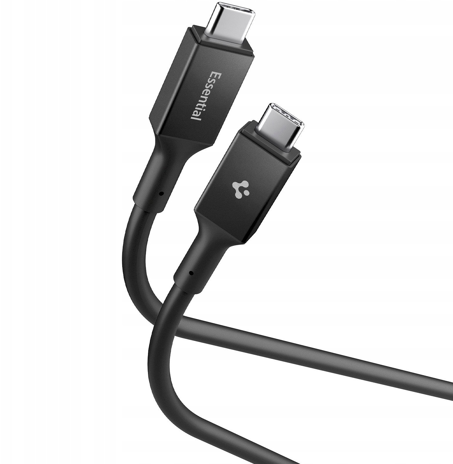 Kabllo USB C në USB C Spigen Essential EB10010CC, 1m, 100W, e zezë