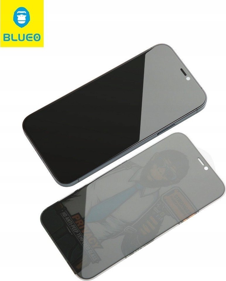Xham mbrojtës BlueO 5D Mr. Monkey për iPhone 13 Pro Max, privacy, transparent