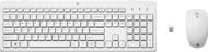 Сет тастатура и глушец HP 230, безжичен 2.4 GHz, 1600 DPI, бел