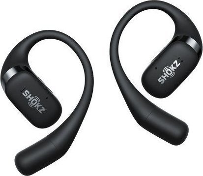 Kufje pa tela Shokz OpenFit, Bluetooth 5.2, 7 orë bateri, të zeza