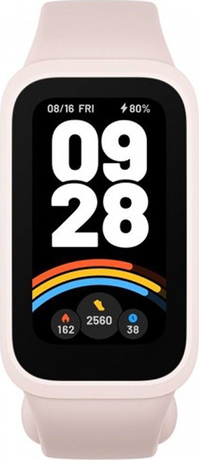 Byzylyk inteligjent Xiaomi Smart Band 9 Active, monitorim aktiviteti, rezistent ndaj ujit, rozë