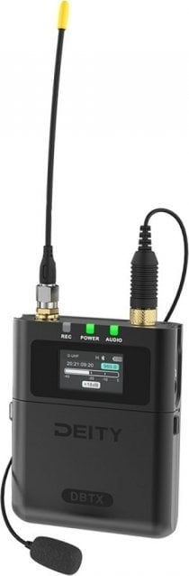 Transmiter bodypack Deity THEOS DBTX, regjistrim 32 bit float, Micro SD deri 128GB, gri