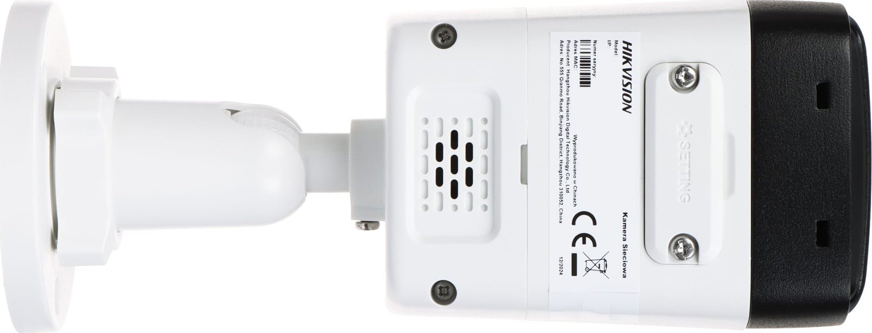 Kamerë sigurie Hikvision DS-2CD1083G2-LIUF/SL, 8MP 4K, lente 2.8mm, e bardhë