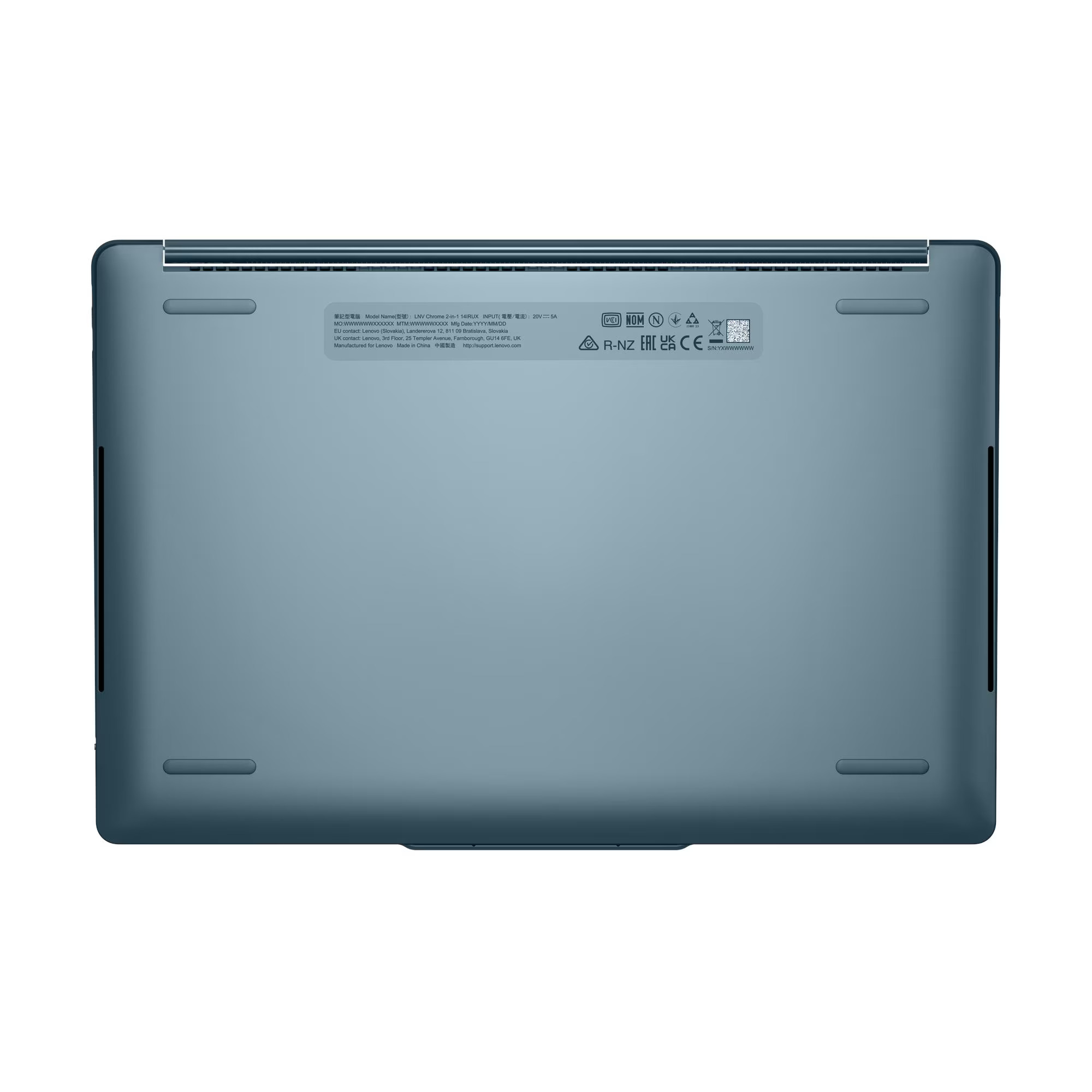 Laptop Lenovo NB Yoga Book 9 14IAH10, 2x14", Intel Arc 140T GPU, Intel Core Ultra 7 255H, 2.8K WQXGA, Multi-touch, 32GB LPDDR5x-8400, 1TB SSD M.2 2242 PCIe, Tidal Teal