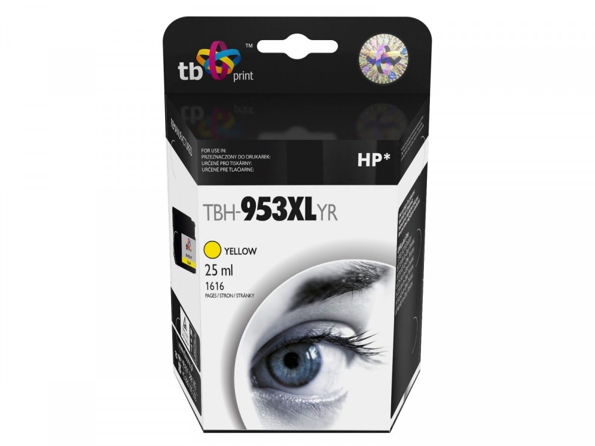 Ngjyrë për printer TB TBH-953XLYR / F6U18AE, e verdhë