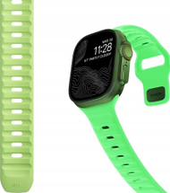 Rrip sportiv Nomad Sport Strap Glow 2.0, FKM, kompatibil me Apple Watch 42 44 45 49mm, jeshile fluoreshente