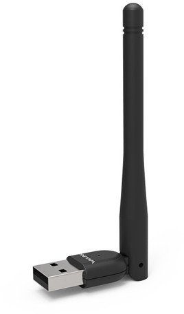 Adapter Wi-Fi USB Vention AC650 Dual Band, antenë high gain, i zi