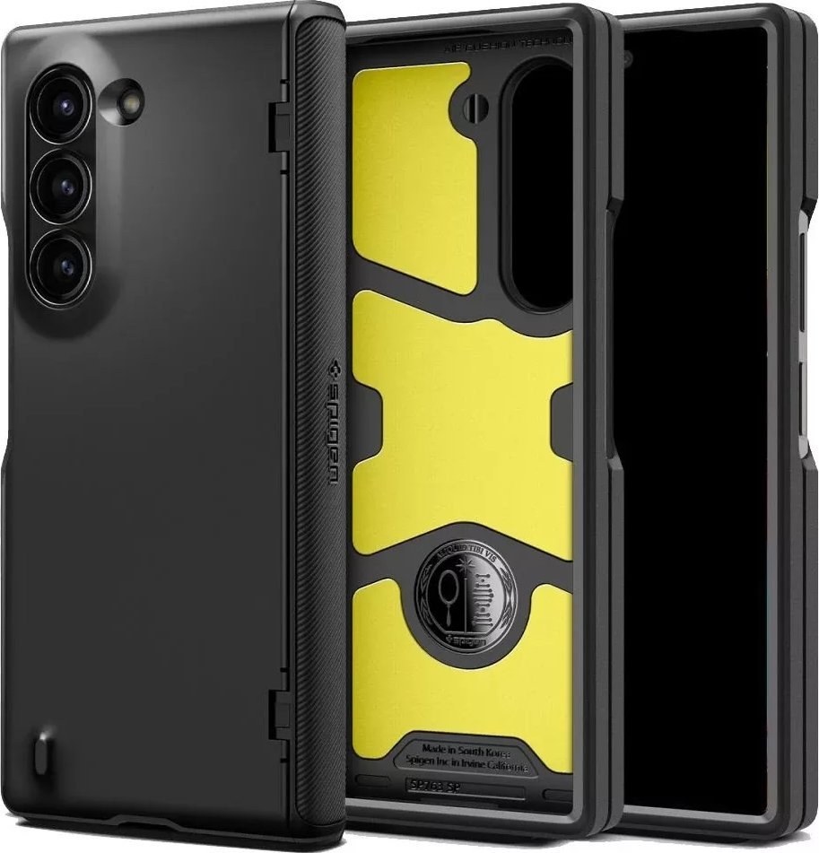 Mbështjellës telefoni Spigen Slim Armor Pro, Samsung Galaxy Z Fold6, i zi