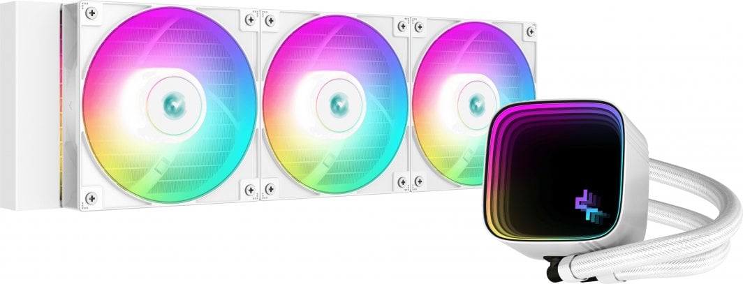 Ftohës me ujë Deepcool LS720 SE WH (R-LS720-WHAMMM-G-1), 2250 rpm, 32.9dBa, 85CFM, ARGB, 360mm 2