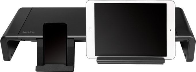 Stendë multimediale LogiLink BP0140, universale, 25 kg, me sirtar, e zezë