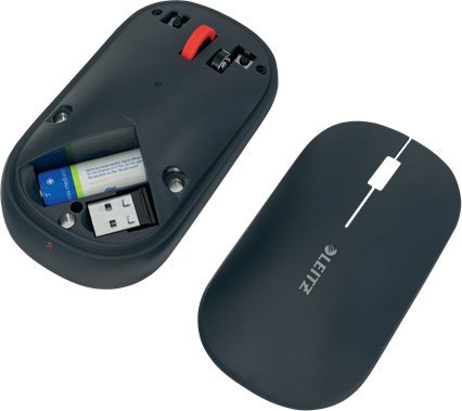Mouse wireless Leitz Cosy, deri 4000 DPI, Bluetooth RF, gri velvet