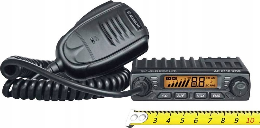 CB радио за автомобил Albrecht AE 6110 VOX, 400 канали, 8W, црна