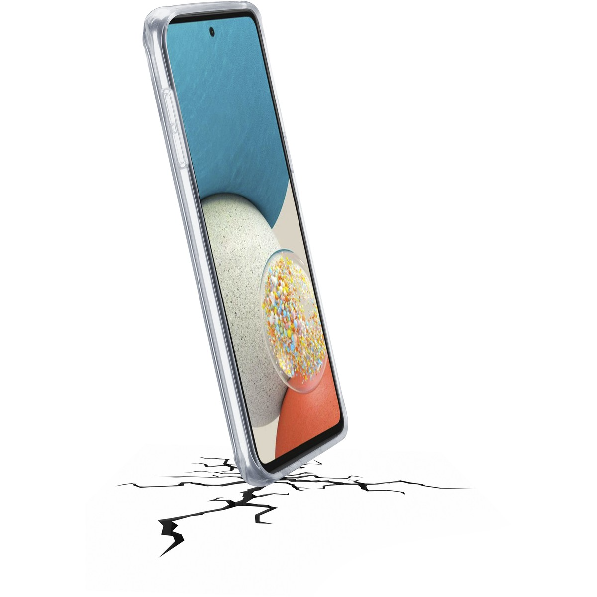 Mbrojtëse Cellularline CLEARDUOGALA53T, për Samsung A53, transparente