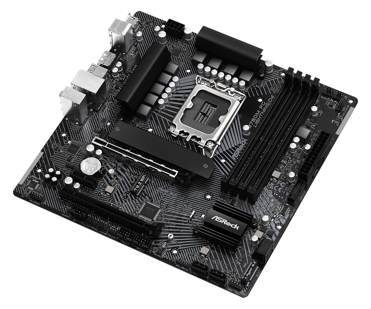 Pllakë amë Asrock B760M PG Lightning/D4 Intel B760 LGA 1700 micro ATX