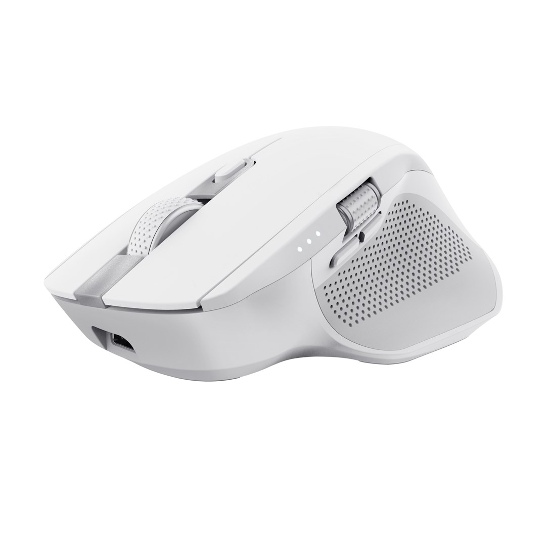 Maus Trust Ozaa+, RF Wireless + Bluetooth, 3200 DPI, i bardhë