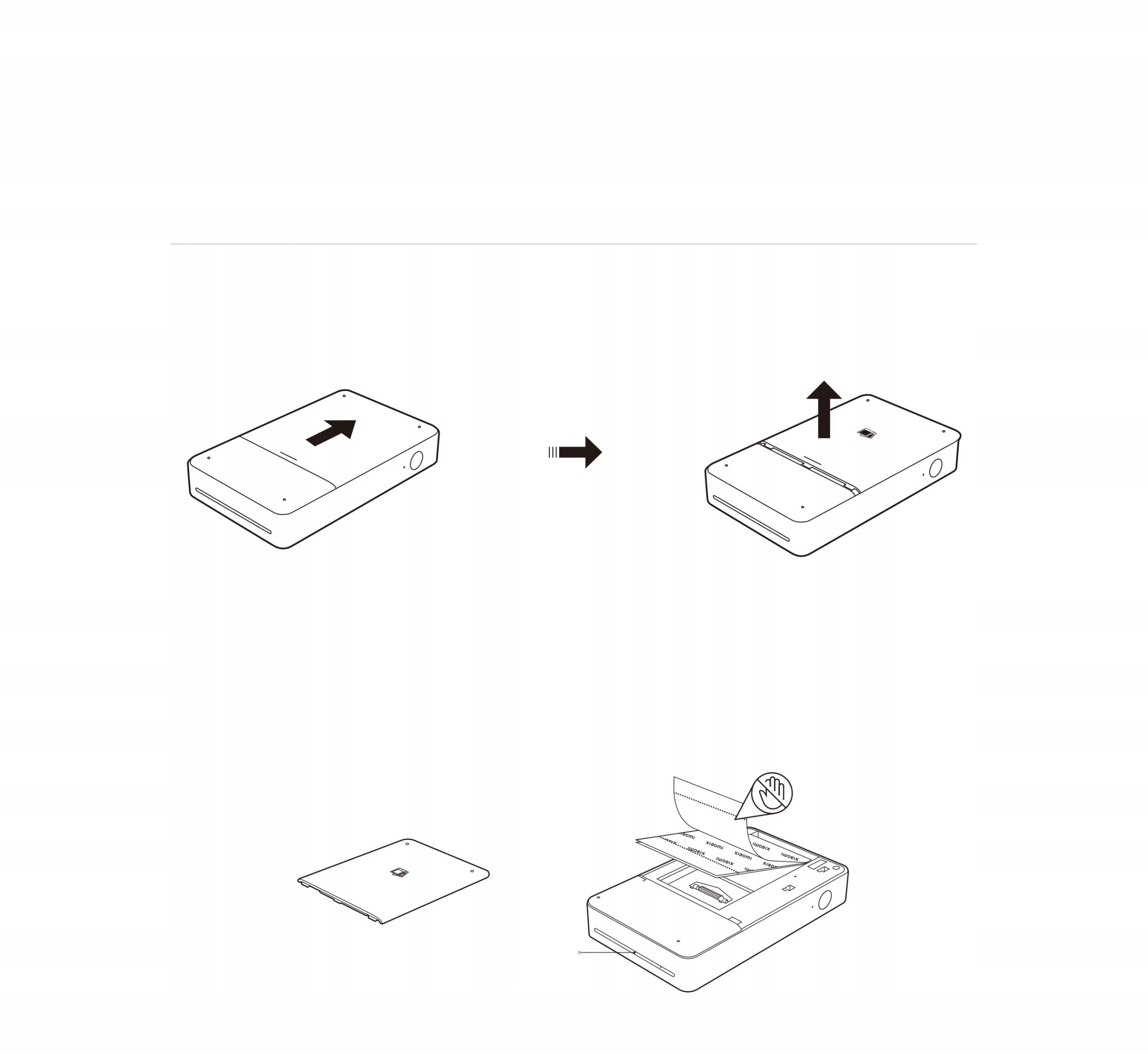Letër fotografike vetëngjitëse Xiaomi, 6", sublimim termik, 50 fletë