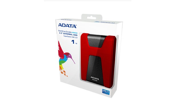 Hard disk i jashtëm Adata HD650, 1TB, USB 3.1, i kuq