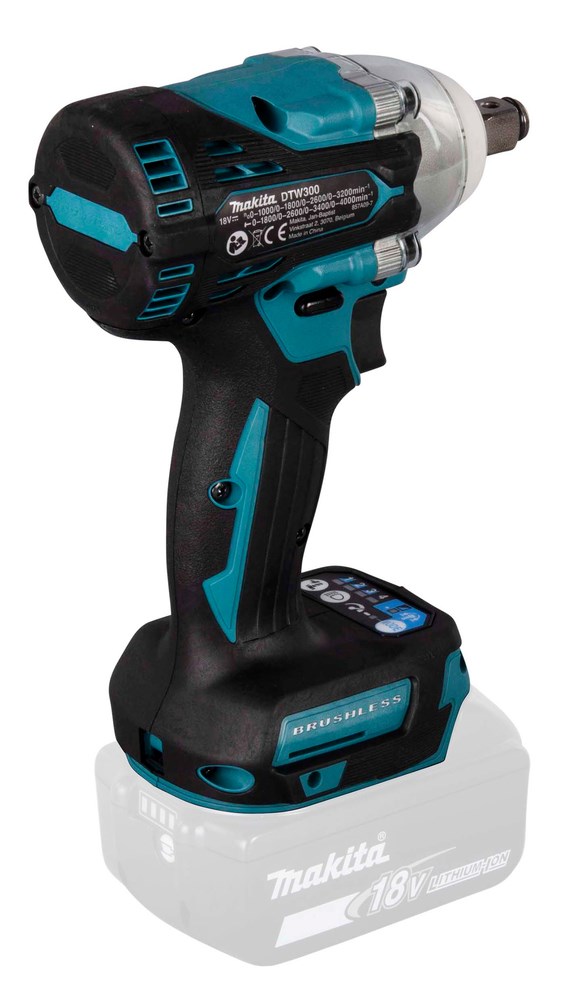 Çelës goditës Makita DTW300Z, 18V LXT, 3200 RPM, zi kaltër