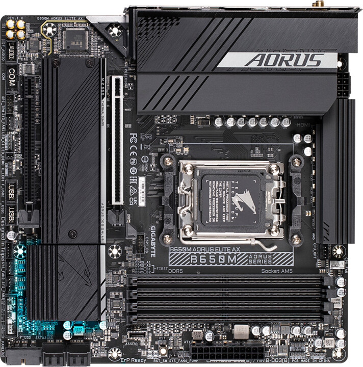 Pllakë amë GIGABYTE B650M AORUS ELITE AX - AMD B650
