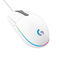 Maus gaming Logitech G203 LIGHTSYNC, 6 butona, RGB, i bardhë