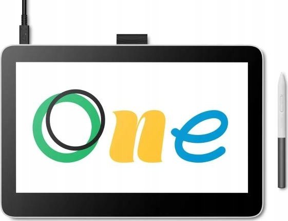 Графички таблет Wacom One 13 Touch DTH134W0B, 13.3\", Full HD, бел