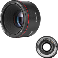 Objektiv fotografik Yongnuo YN 50mm F1.8 II për Canon EF, hapje f/1.8, autofokus, i zi