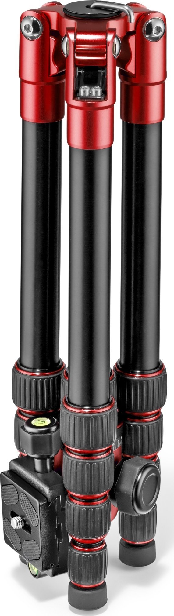 Tripod fotografik Manfrotto Element Traveller MKELES5RD-BH, kokë me top, kompakt udhëtimi, i kuq