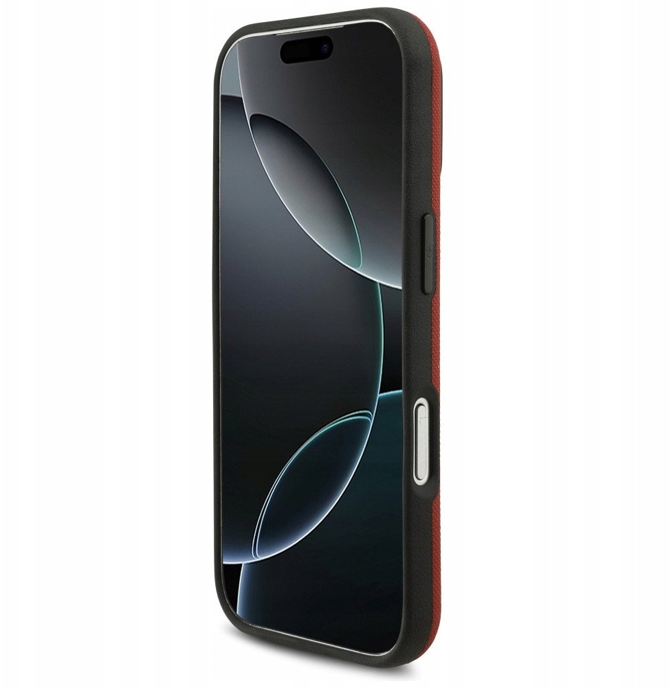 Mbulesë telefoni BMW M FW Metal Logo MagSafe për iPhone 17 Pro, magnetike, e kuqe