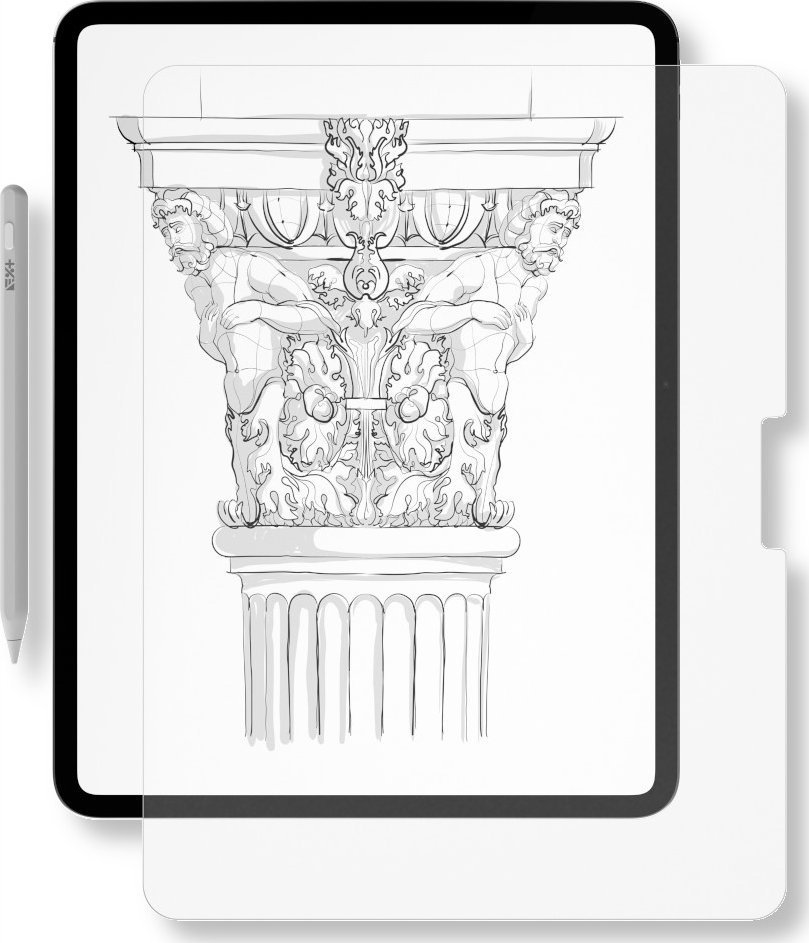 Mbrojtës ekrani Next One Scribble, teksturë letre, për iPad Pro M4 13"