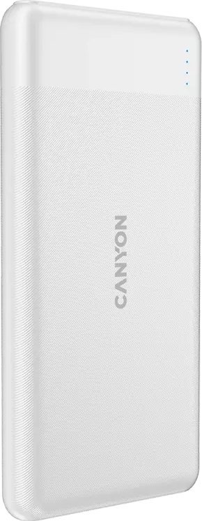 Powerbank Canyon PB-109, 10000mAh, PD QC 3.0 Lightning, i bardhë