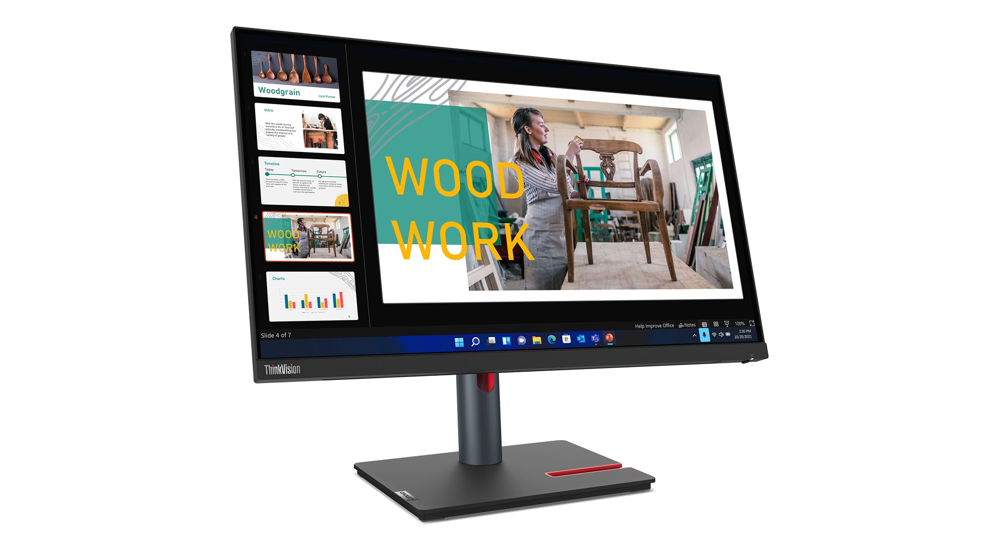 Monitor Lenovo ThinkVision P24q-30, 23.8", QHD, i zi