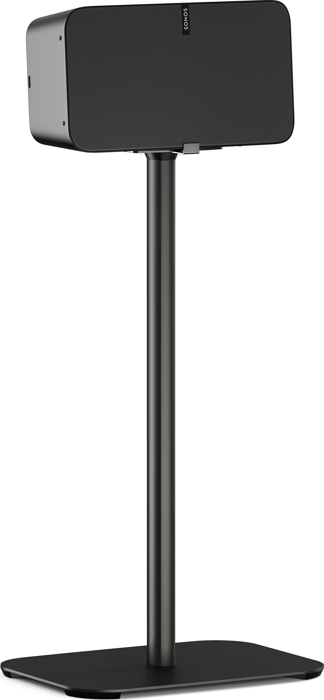 Stativ dyshemeje për altoparlant VOGELS Sound 3305, për Sonos Play:5 dhe Denon Heos 5, i zi