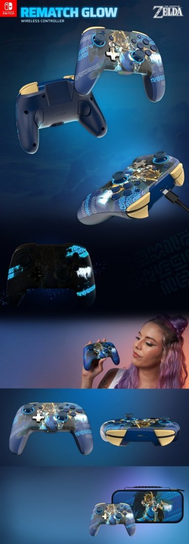 Kontroller PDP Rematch, wireless, shumëngjyrësh