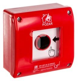 Alarm manual zjarri Spamel OP1-W01-B, montim sipërfaqësor, LED, 230V AC, i kuq