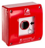 Alarm manual zjarri Spamel OP1-W01-B, montim sipërfaqësor, LED, 230V AC, i kuq
