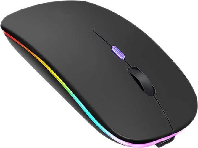 Maus wireless pa markë, Bluetooth 2.4 GHz, RGB, i zi