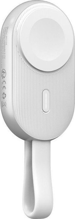 Powerbank Forcell F-energy Mini Power Watch, 1200mAh, 2.5W, i bardhë